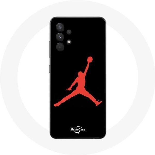 Coque Pour Samsung Galaxy A13 4G / A13 4G Lite Michael Jordan Logo Rouge-image