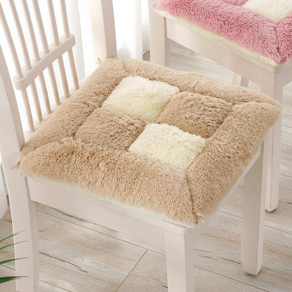 CojíN De Asiento Grueso Para Silla Taburete CojíN De Asiento Para El Suelo Estudiante CojíN Para Silla De Nueve CuadríCulas CojíN De Felpa Para GlúTeos CojíN De Asiento Para Oficina De Larga DuracióN 45 * 45Cm-image