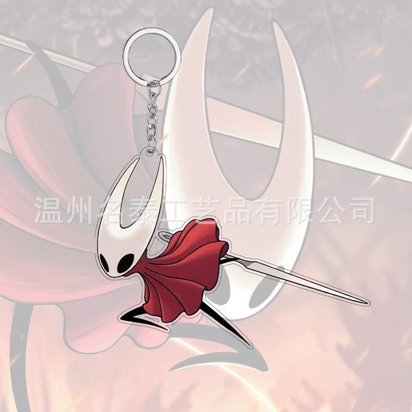 Anime Hollow Knight Silksong Akrylowy Breloczek Akcesoria Kreatywne Zawieszki Do Torebki Plecaka Breloczek Do Kluczy Zabawny Prezent Dla FanóW White-image