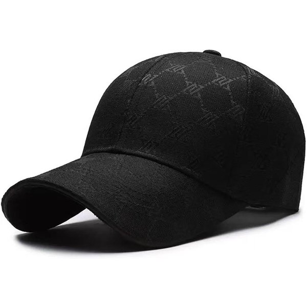 Gorras De BéIsbol Unisex Con Estampado De Letras Primavera Y OtoñO Sombreros Casuales Ajustables Para Exteriores Sombrero Protector Solar Gorra Deportiva Negro-image