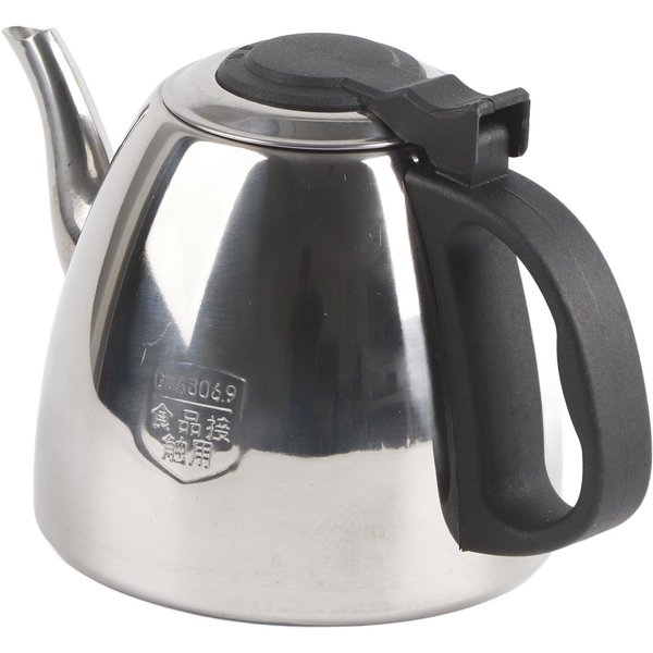 Hervidor De Agua De Acero Inoxidable Con Fondo Plano Olla Para Hervir Funciona En Cocina De InduccióN-image
