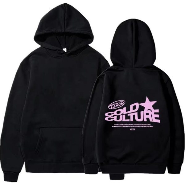 Sudadera Con Capucha Harajuku Hip Hop Estampado De Letras Deportiva Para Hombre Y Mujer Punk Rock Streetwear Holgada Pareja L-image
