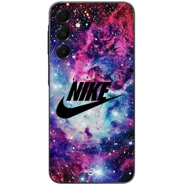 Etui Na Telefon - Maniacase - Samsung Galaxy A16 - Silikonowe - MięKkie - Stylowe Czarne Logo Nike Czarny-image