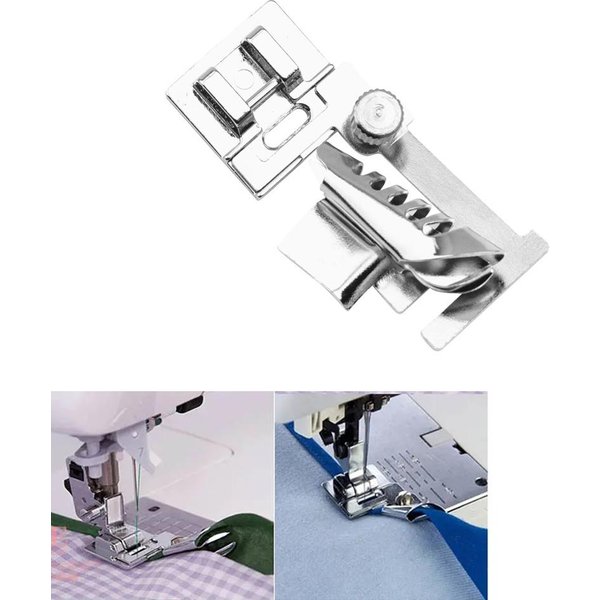 MáQuina De Coser DoméStica Prensatelas MetáLico Para Bies Accesorios Para Singer Janome Plata-image