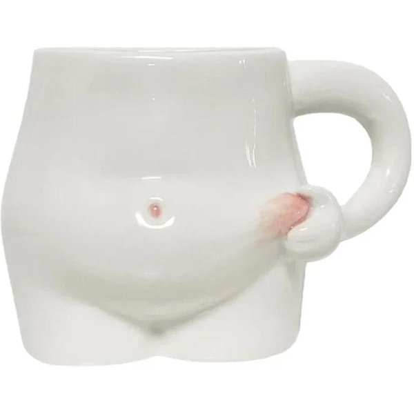Taza De Café De CeráMica Divertida De 320 Ml, Linda Taza Con DiseñO ArtíStico De Barriga Gorda, Taza De Agua, Accesorios De DecoracióN Del Hogar Para Sala De Estar, Taza Creativa, Regalo 320Ml-image