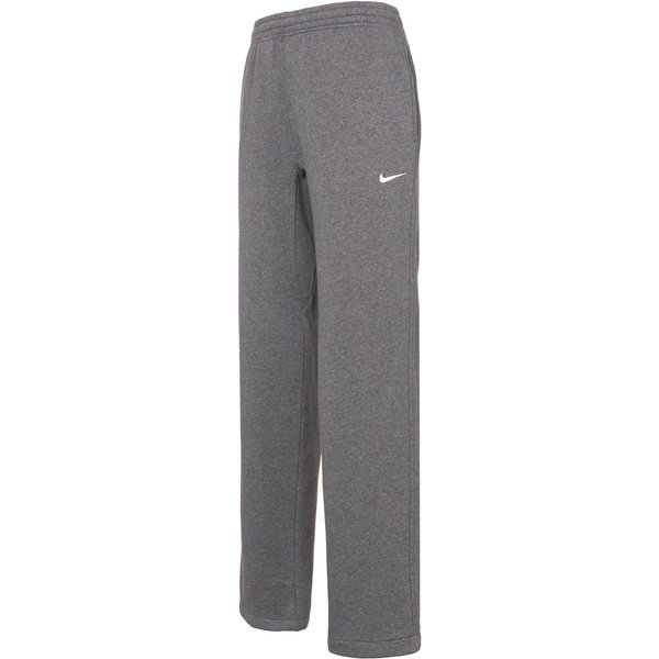 Nike Jednokolorowe Spodnie Sportowe Dzianinowe Z Polaru Z Nadrukiem Logo Proste Nogi MęSkie DołY Ciemnoszary 623455-071 M Gray-image