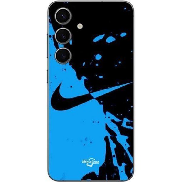 Funda Samsung Galaxy S24 Fe Logo Nike Color Negro Y Azul Maniacase-image