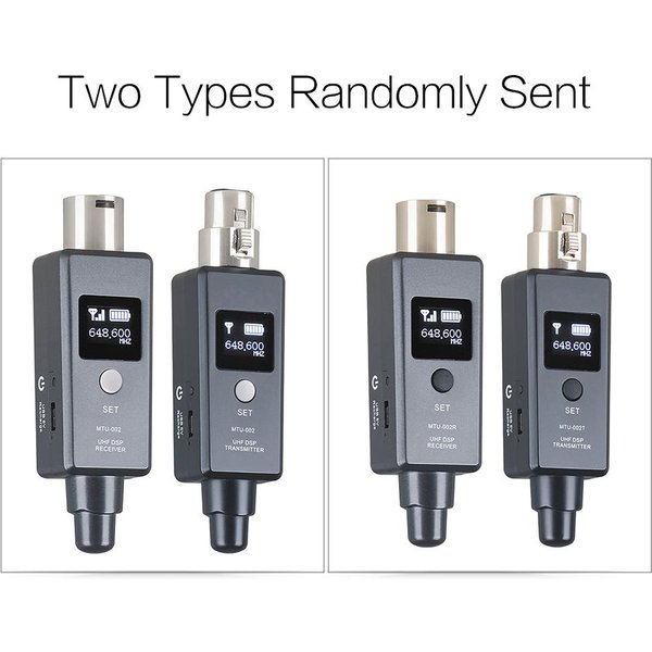 1 Par De MicróFono Sistema InaláMbrico MicróFono Sistema Transmisor InaláMbrico UHF DSP Transmisor Y Receptor MicróFono/LíNea Dos Modos Negro-image