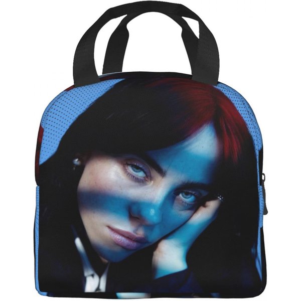 B-Billie-Girl E-Eilish AmerykańSka Piosenkarka Termiczne Izolowane Torby Na Lunch PrzenośNy Pojemnik Bento MężCzyźNi Kobiety LodóWka Termiczne PudełKo Na Jedzenie Option 1-image