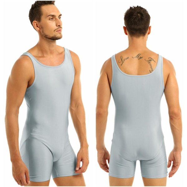 Traje De BañO Sin Mangas Con Cuello En U Para Hombre, Para Lucha Libre, Gimnasia, Fitness 3XL-image