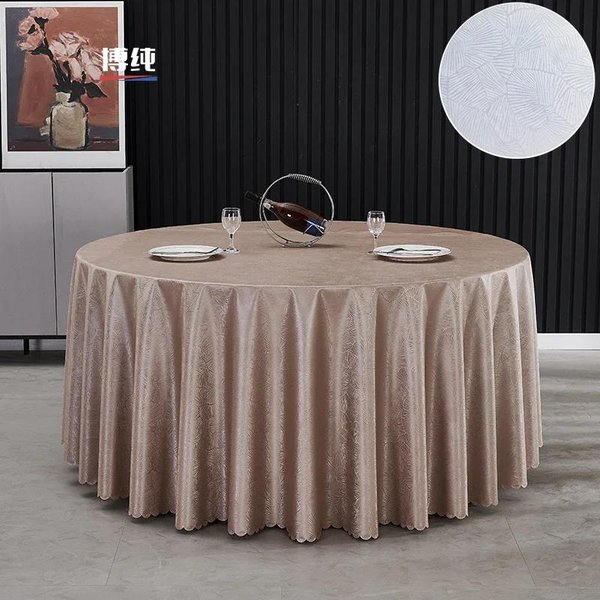 Mantel De 280 Cm Para Restaurante, Hotel, Impermeable Y Resistente Al Aceite, De Alta Gama, Para Bodas, Grandes Manteles Circulares Para Fiestas. 200Cm Round-image