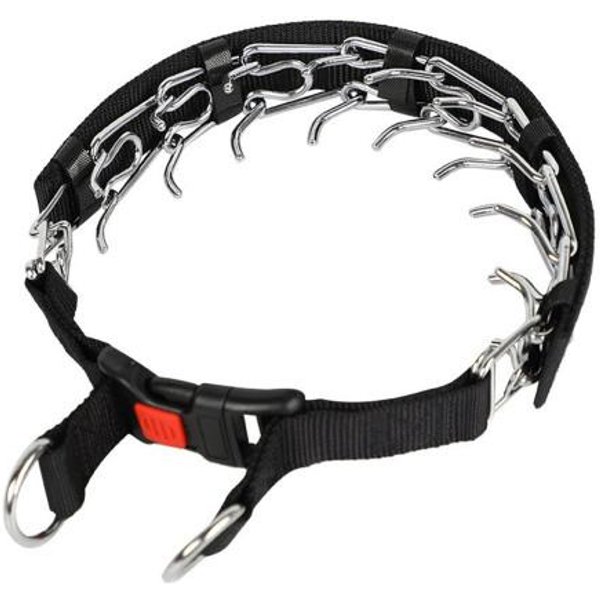 Collar Martingale Anti-TiróN Para Perros Collar Resistente De Nylon Para Perros Collar Anti-TiróN Ajustable Con Hebilla De LiberacióN RáPida Para Perros Grandes Medianos PequeñOs M Ordinary Black-image