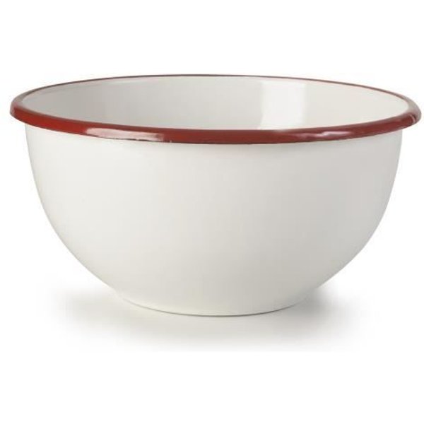 Ibili 908314 Bol, Porcelana, Blanco/Rojo, 14 Cm, 14 X 14 X 8 Cm-image