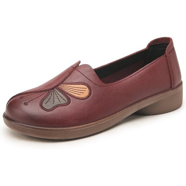 Damskie PłAskie Buty MięKka Syntetyczna SkóRa Buty Damskie Wsuwane Do Chodzenia Mokasyny Dla Mamy Damskie Wygodne Modne 35-image