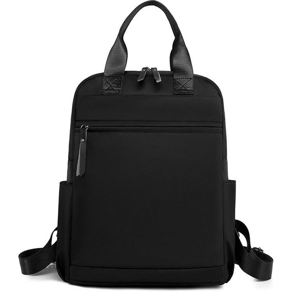 Bolso De Mujer Mochila De Tela Oxford Nueva Mochila De Color SóLido A La Moda Mochila Escolar Simple De Gran Capacidad Bolso De Viaje Informal Moderno-image