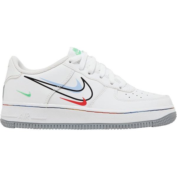 Nike Air Force 1 Low GS 'Multi Swoosh' 37.5 White-image