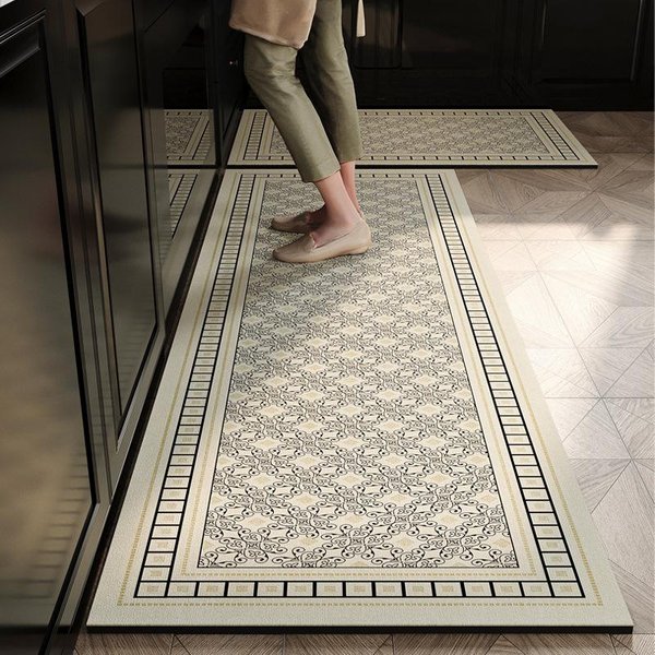 Nowoczesny Dywanik Kuchenny Mata PodłOgowa AntypośLizgowa Dekoracja Domu WzóR Geometryczny Mata PodłOgowa Do Wystroju Kuchni Dywany Do Salonu 40X120CM-image