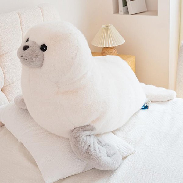 Serie De Mar Profundo Peluche De Animal Marino TiburóN Ballena Orca DelfíN Foca Manto De ImitacióN Relleno Almohada Para Abrazar CojíN MuñEco Corporal Regalo 25Cm-image