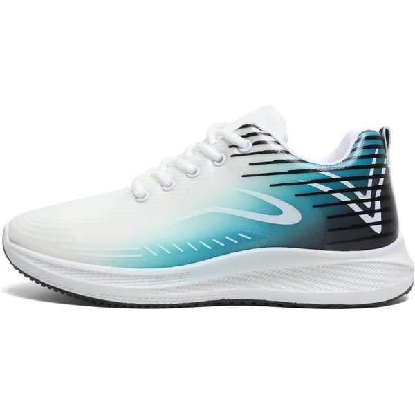 Nuevos Zapatos Para Correr Para Hombre, Zapatos Deportivos Transpirables Para Exteriores, Zapatillas Ligeras Para Mujer, Calzado De Entrenamiento AtléTico CóModo 43 White-image