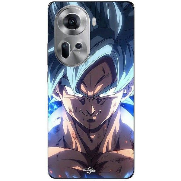 Coque De TéLéPhone - Maniacase - Oppo Reno 11 5G - Silicone - Souple - Dragon Ball Z Goku Negro-image