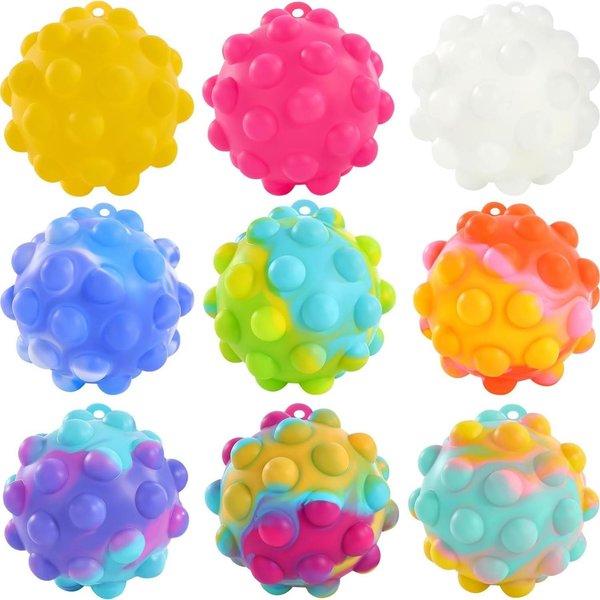 1/2/4 Piezas Juguetes Pop Fidget Al Por Mayor Bolas AntiestréS 3D Para NiñOs Recuerdos De Fiesta Juguetes Sensoriales Para Autismo Juguetes Apretables Para Alivio Del EstréS De Adultos Blue-image