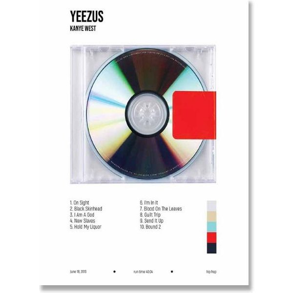 Plakat Kanye Westa OkłAdka Albumu My Beautiful Dark Twisted Fantasy Obraz Na PłóTnie Obraz ŚCienny Sztuka Hip Hop Rap Druki WystróJ Domu 50Cm×70Cm Noframe-image