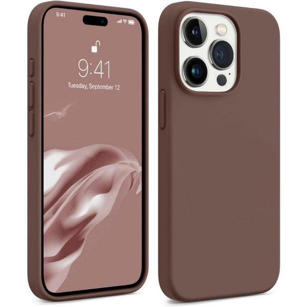 Modne Etui Z PłYnnego Silikonu Do Apple Iphone 15 Pro Max 14 13 12 11 PełNa MięKka Zbroja, Odporna Na WstrząSy OsłOna Ochronna Iphone Xsmax-image