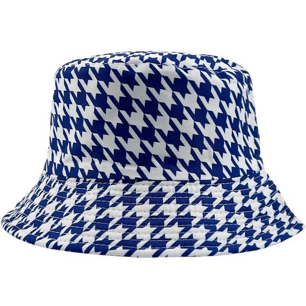 Nuevo Sombrero De Pescador De Pata De Gallo De Doble Cara, Sombrero De Cubo Estampado Personalizado, Sombrero De Sol Coreano Hip Hop Street Dance M(56-58Cm) Gray-image