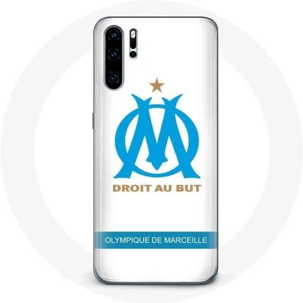 Funda Para Huawei P30 Pro Olympique De Marseille Logo Fondo Blanco-image