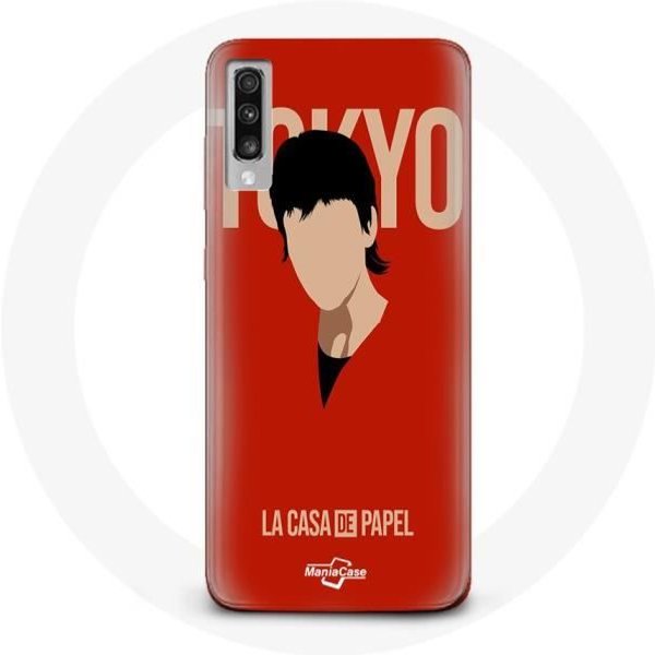 Funda Para Samsung Galaxy A70 La Casa De Papel Tokyo Fanart Logo-image