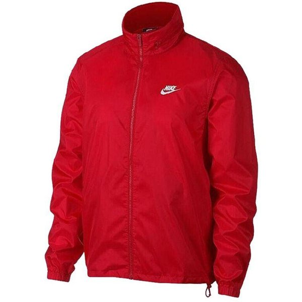Kurtka Sportowa Zapinana Na Zamek Nike Z Logo Alfabetu Ze StóJką MęSkie Kurtki Czerwona AR2239-657 S Red-image