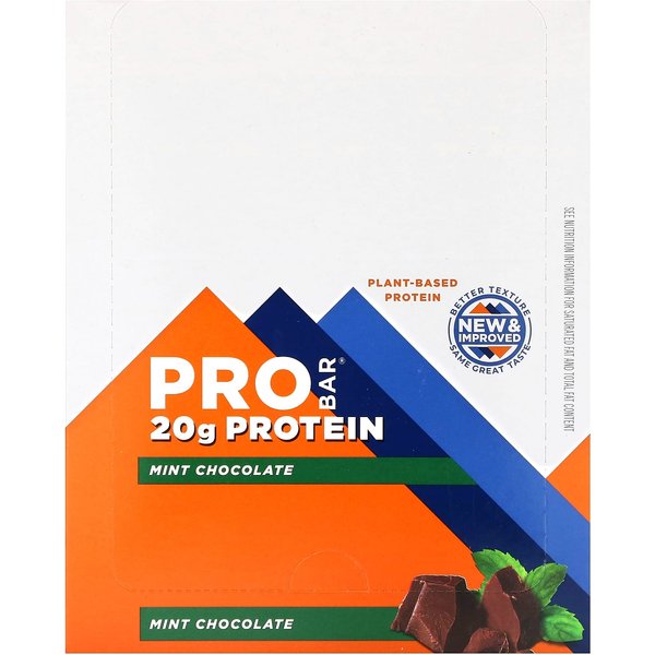 Probar, Barra Proteica, Chocolate Menta, 12 Barras, 70 G (2.47 Oz) Cada-image