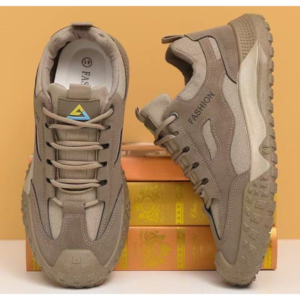 Zapatos De Hombre, Zapatillas Casuales Nuevas Para Hombre, Transpirables, Con Suela Gruesa, Zapatos De Trabajo, Modernos Y VersáTiles, Zapatos Individuales Para Hombre. 44 Gray-image