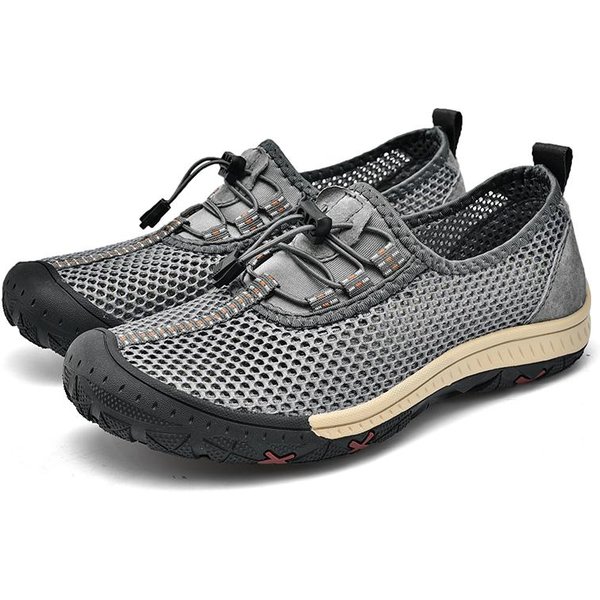 Zapatillas De Verano Para Hombre Para Exterior Transpirables Slip On Mocasines Zapatos Casuales Para Hombre Antideslizantes Malla Zapatos De Hombre Impermeables Para Caminar 44-image