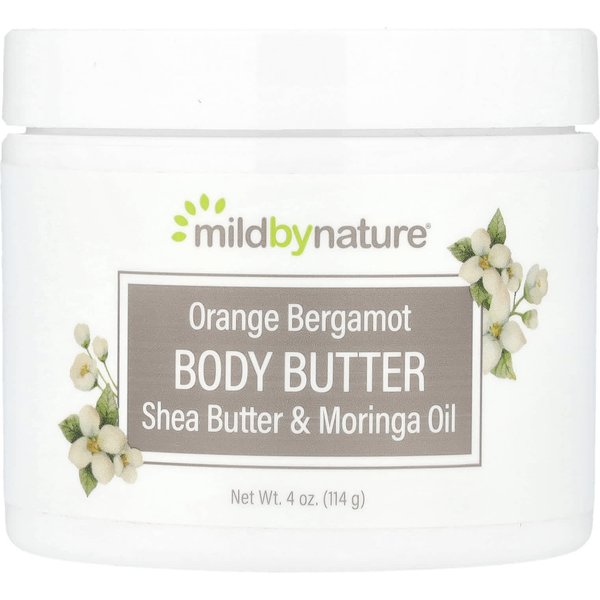 Mild By Nature, Manteca Corporal Naranja Bergamota, 4 Fl Oz (118 Ml) White-image