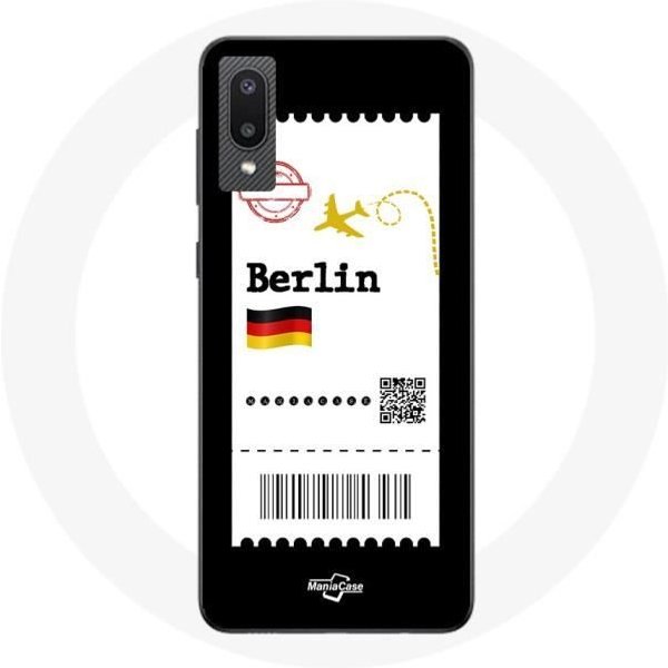 Funda Para Samsung Galaxy A02 Billete De AvióN BerlíN-image