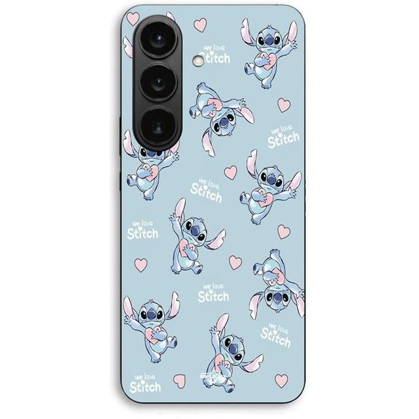 Funda De TeléFono - Maniacase - Samsung Galaxy S26 - Silicona TPU - Flexible - Stitch Amor CorazóN Rosa Negro-image