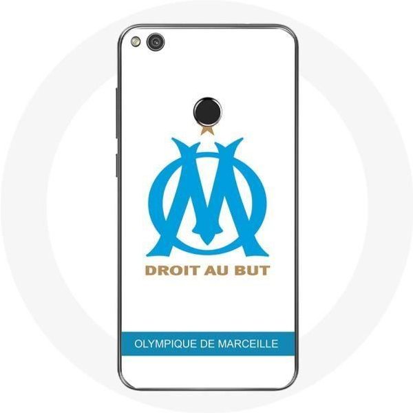 Coque Pour Huawei P8 Lite 2017 Olympique De Marseille Logo Fond Blanc-image