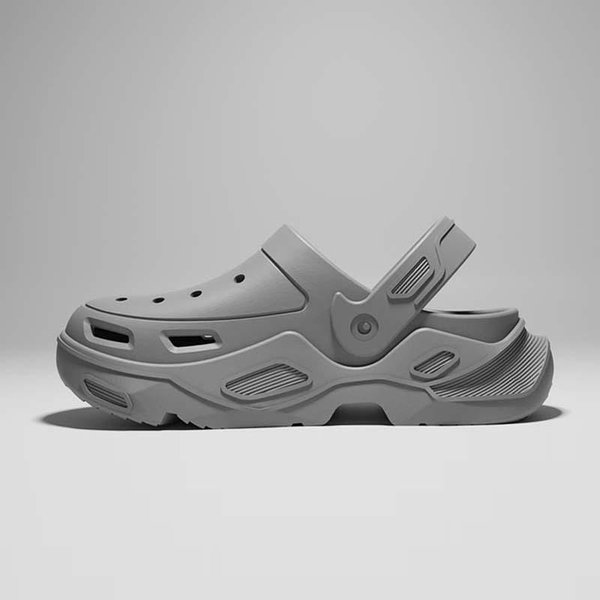 Zapatillas Clags De EVA Para Hombre Plataforma TacóN Alto Exteriores Antideslizantes Impermeables Sandalias CóModas Suaves Zapatos Que Aumentan La Altura 40-41 Gray-image