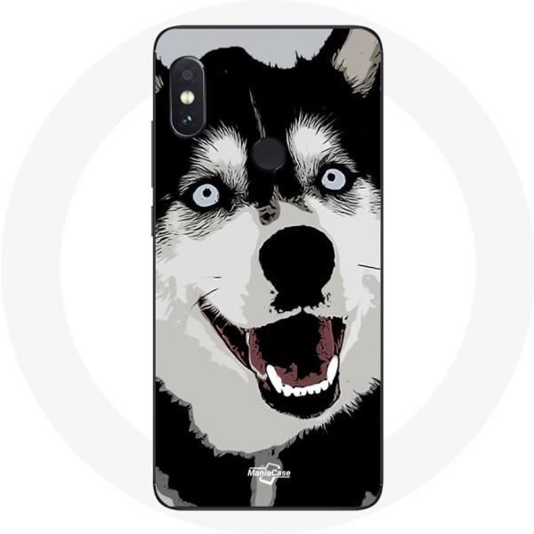 Funda Para Xiaomi Redmi Note 5 Pro Husky Siberiano Ojos Azules-image