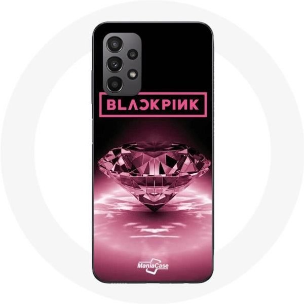 Funda - Maniacase - Samsung Galaxy A23 4G - Logotipo Kpop - Diamante - Negro/Rosa Color Rosa-image