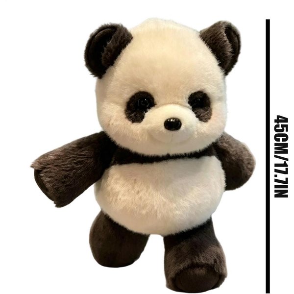 Uroczy Szop Pluszowa Poduszka Panda Emocjonalna Wspiera Bieg Pluszowa Zabawka Pluszowy Puszysty Pluszowy Szop Prezent BożOnarodzeniowy Czarny-image