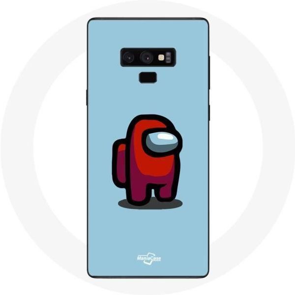 Funda Para Samsung Galaxy Note 9 Among Us Videojuego Fondo Azul-image