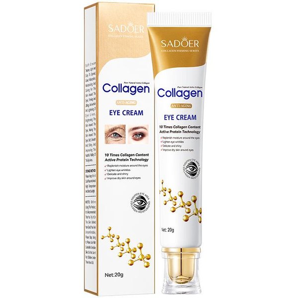 Crema Para Eliminar Las Bolsas De Los Ojos Al Instante, ColáGeno, Antiojeras, Bolsas De Los Ojos, Antiarrugas, Reafirma Las LíNeas Finas, Ilumina, AntihinchazóN, Cuidado De Los Ojos Beige-image