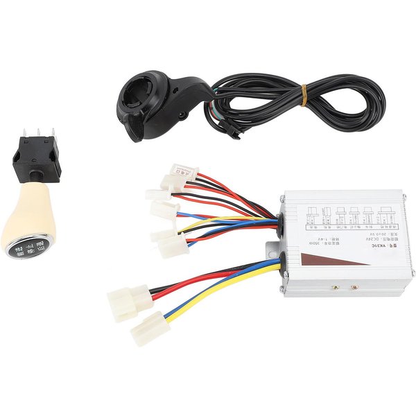 Zestaw Kontrolera Roweru Elektrycznego 24V 350W Kontroler Silnika Manetka Kciukowa Z Funkcją Cofania Do Przodu I Stop-image