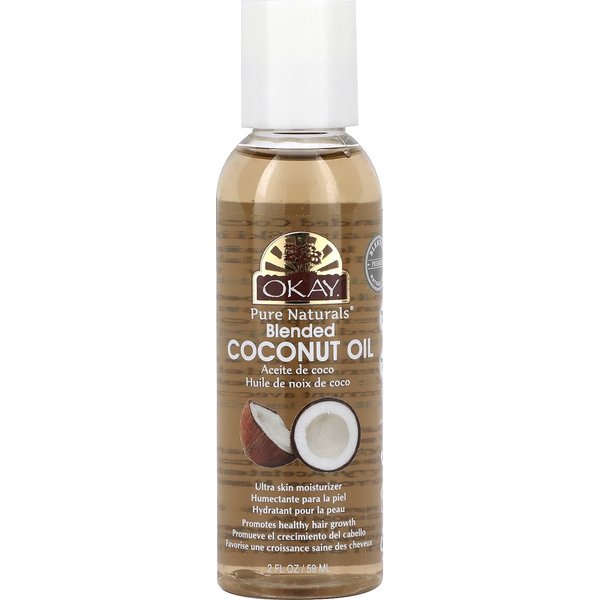 Okay Pure Naturals, Aceite De Coco Mezclado, 2 Fl Oz (59Ml) White-image