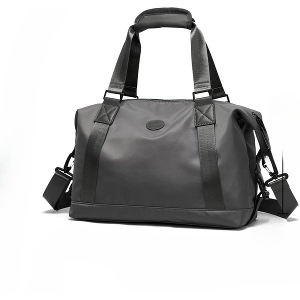 Bolsa De Viaje De Corta Distancia, Bolso De Mano Para Hombre, Bolso Bandolera Para Hombro, Bolsa De Almacenamiento De Equipaje De Mano De Gran Capacidad Gris-image