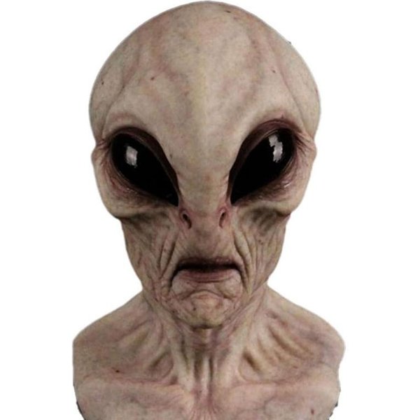 MáScara De AlieníGena De Halloween MáScara De LáTex Aterradora MáScara De Cabeza Completa Para Accesorio De Fiesta De Disfraces De Halloween A2-image