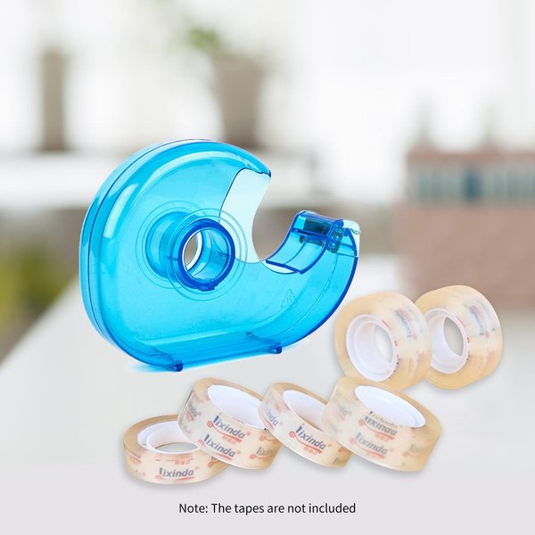 Cortador De Cinta De Escritorio Transparente Cinta Uso Manual PráCtico Dispensador De Cinta Adhesiva De PláStico PortáTil Ligero Para Oficina-image