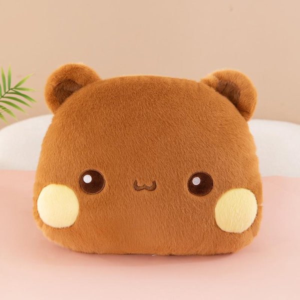 38/60Cm Urocza Pluszowa Poduszka Bubu Dudu Lalki NiedźWiedź Panda Yier Urocze KreskóWkowe MięKkie Pluszaki Poduszka Samochodowa Poduszki Na Sofę Lalka 38Cm-image